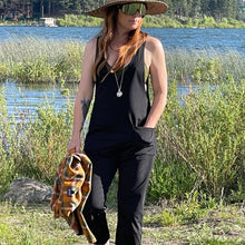 Load image into Gallery viewer, Lynt Pocket Jumper Pants in Black