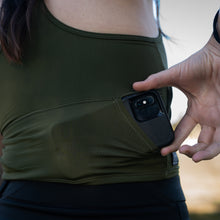 Load image into Gallery viewer, Lynt Pocket Tank in Olive Green