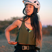 Load image into Gallery viewer, Lynt Razor Back Tank in Green Olive
