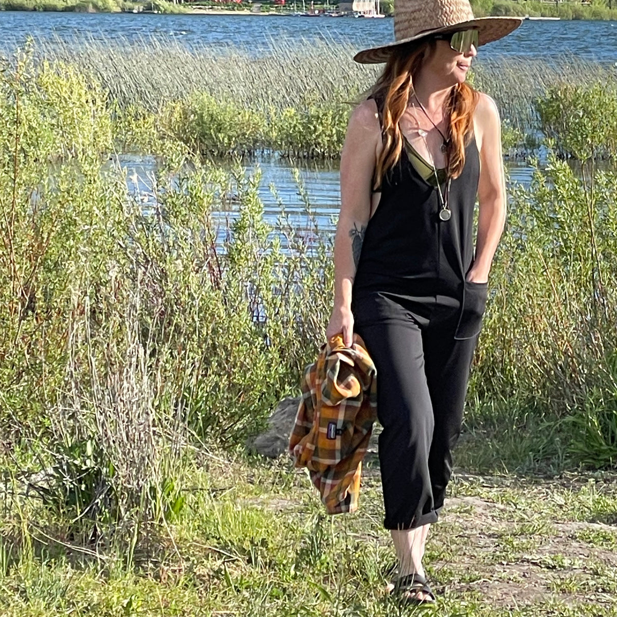 Lynt Pocket Jumper Pants in Black