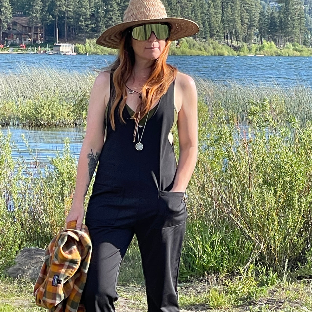 Lynt Pocket Jumper Pants in Black