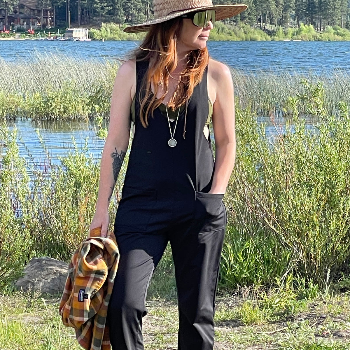 Lynt Pocket Jumper Pants in Black