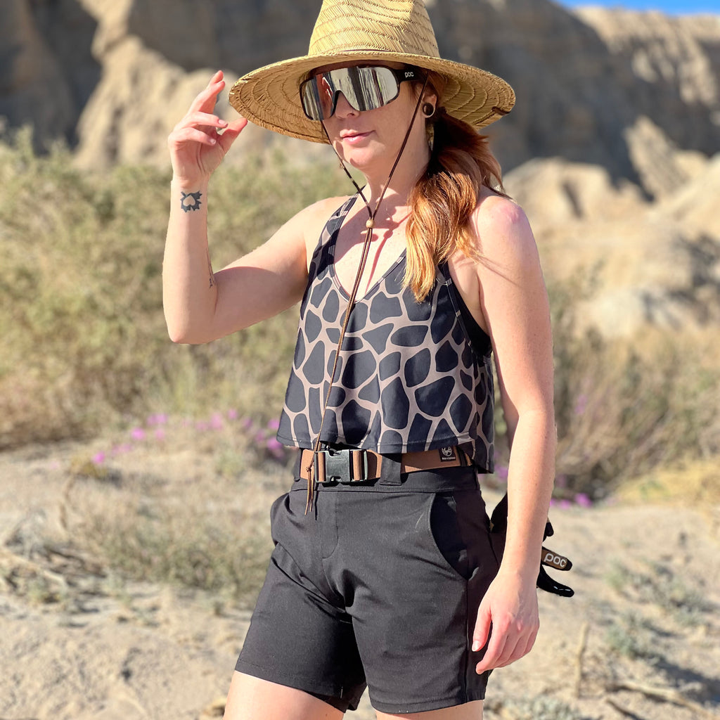 Lynt Razor Back Tank in Giraffe