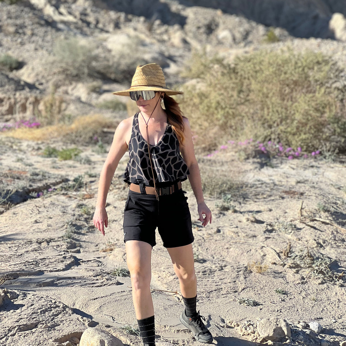 Lynt Razor Back Tank in Giraffe