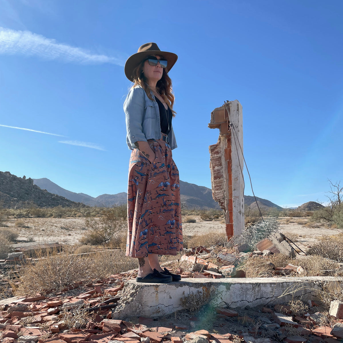 Lynt Pocket Maxi Skirt in Desert Dweller