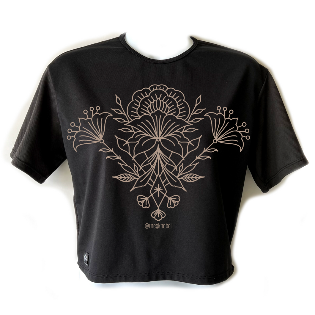 Lynt Crop Tee Collaboration with Meg from Outdoor Traditions Tattoo

