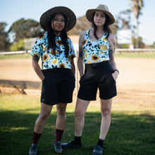 Load image into Gallery viewer, Lynt Crop Tee in Sunflowers
