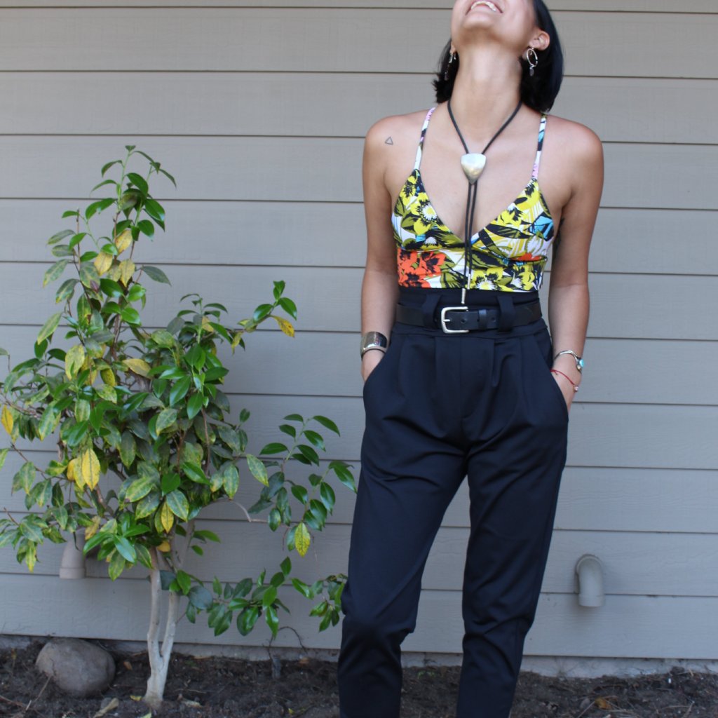 Pleated Pants in Black