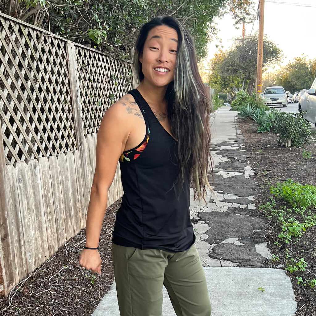 Lynt Tunic Tank in Black