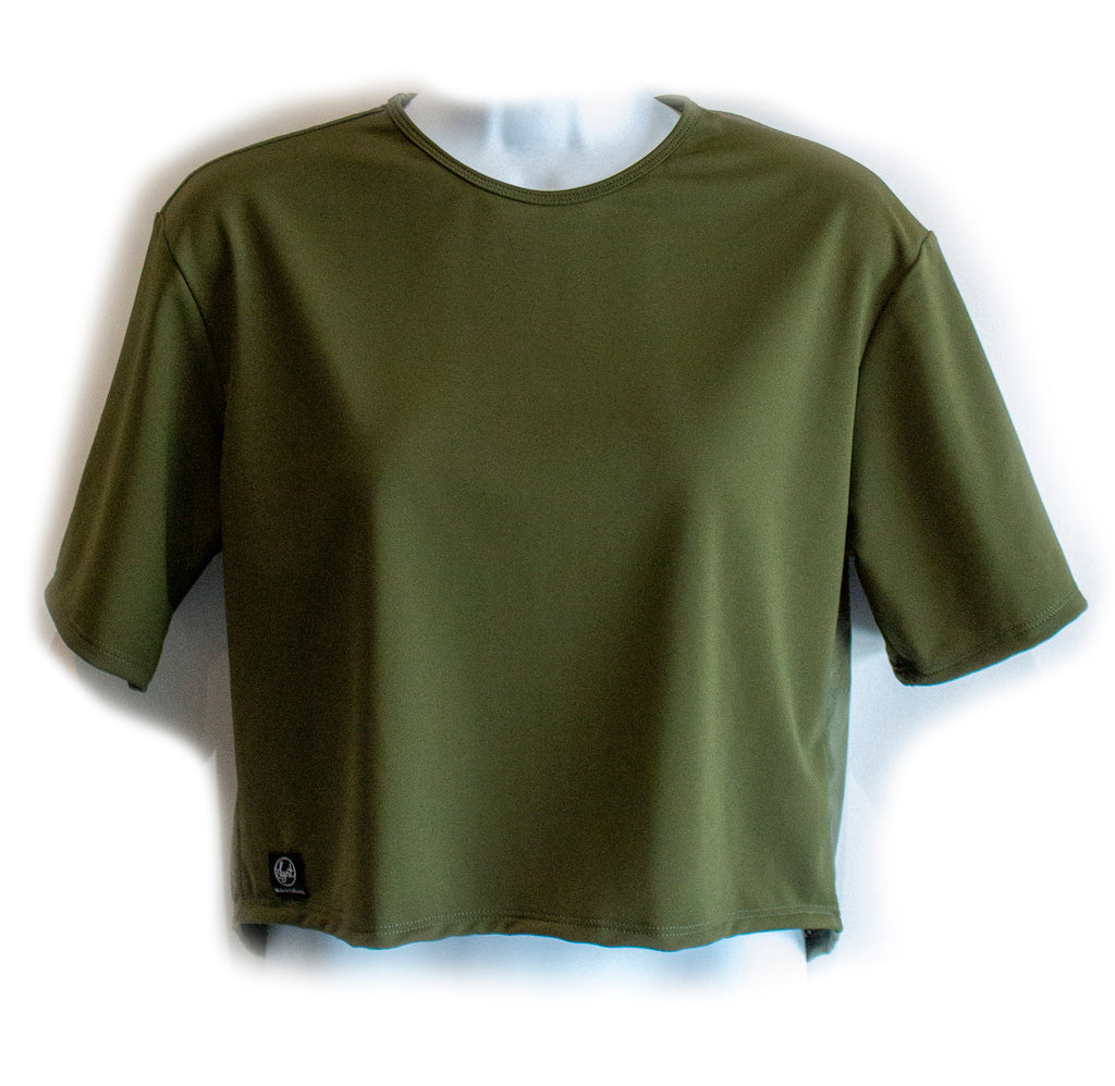 Lynt Crop Tee Olive