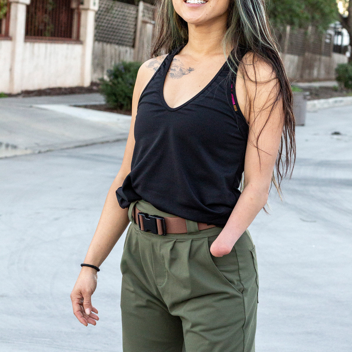 Lynt Tunic Tank in Black