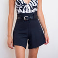 Lynt High Waisted Shorts in Black
